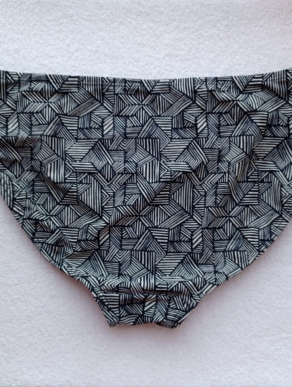 Athleta Black Geometric Strappy Hipster Bikini Bottom, Size S - Picture 10 of 15